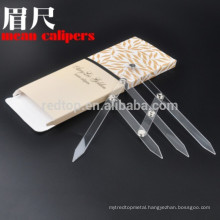 Professional Plastic Eyebrow Caliper Permanent Makeup Microblading Ruler